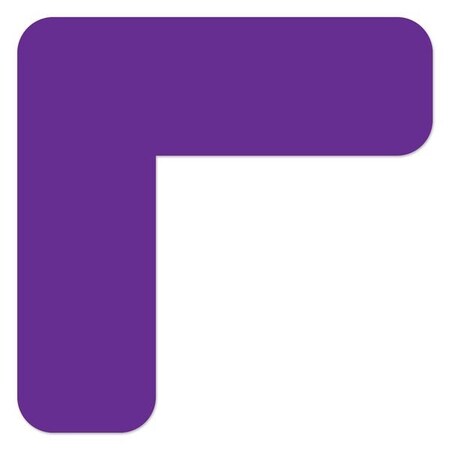 Ergomat DuraStripe Xtreme 2inx2in0.75in 90 degrees Angle Rounded Mini Corners Purple, 120PK DSX-CRMini-P-KIT